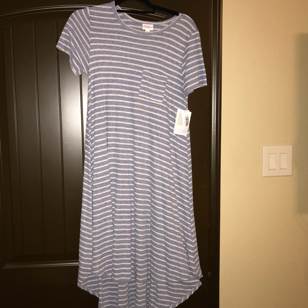 Xxs Carly Grey-blue and white